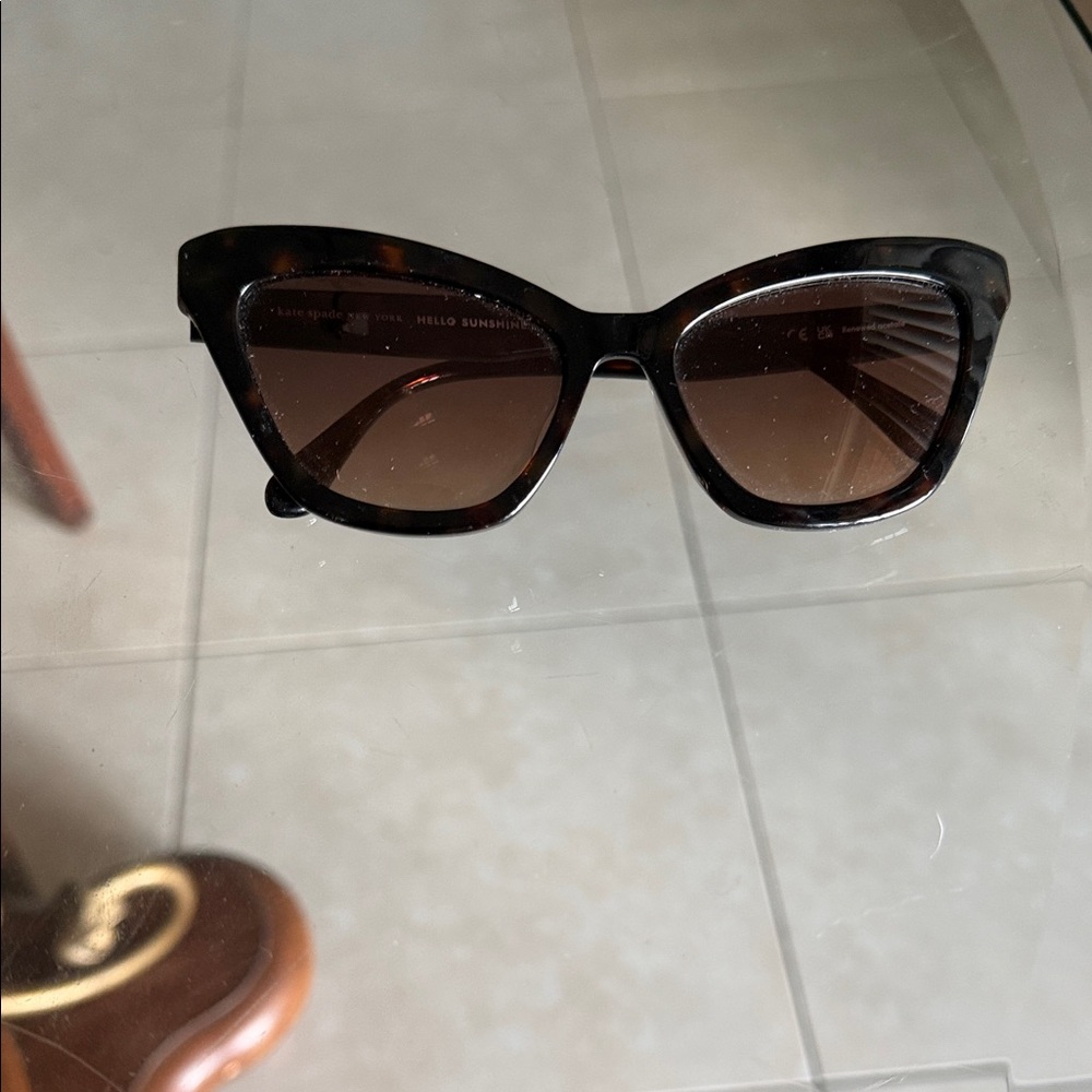 Kate Spade Tortoise Cat-Eye Sunglasses